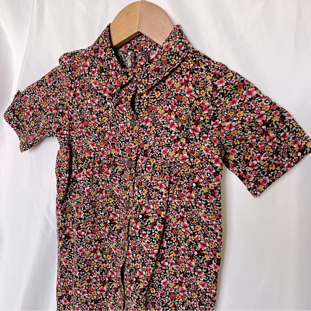 2T Floral Button Up Dress